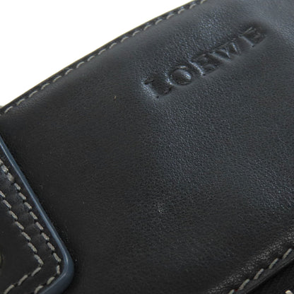LOEWE ロエベ ロゴ ハンドバッグ レザー レディース 中古