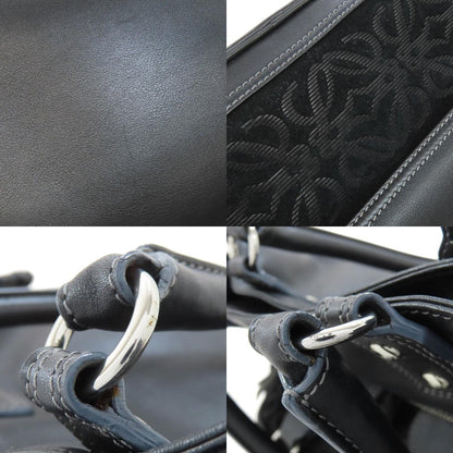 LOEWE ロエベ ロゴ ハンドバッグ レザー レディース 中古