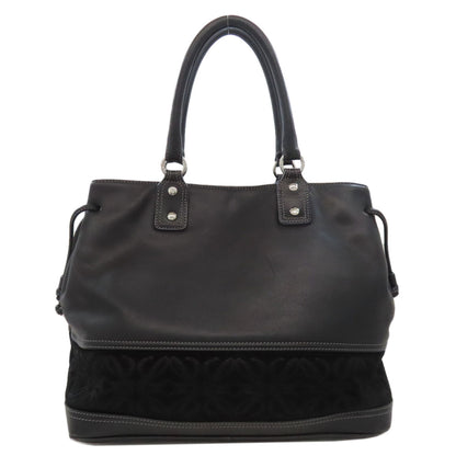 LOEWE ロエベ ロゴ ハンドバッグ レザー レディース 中古