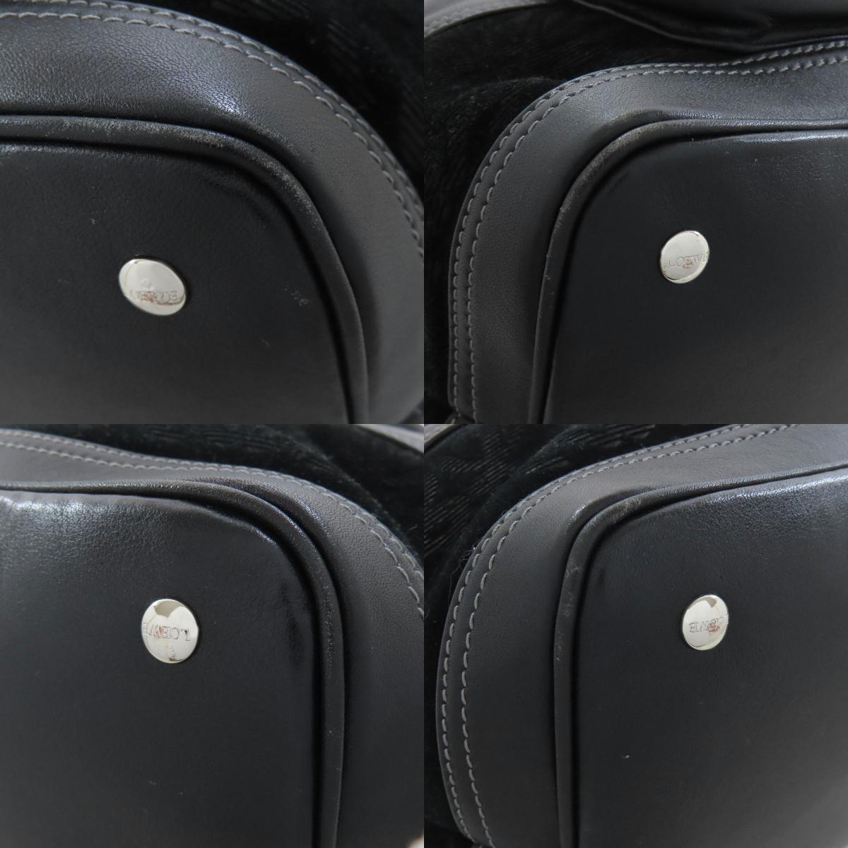 LOEWE ロエベ ロゴ ハンドバッグ レザー レディース 中古