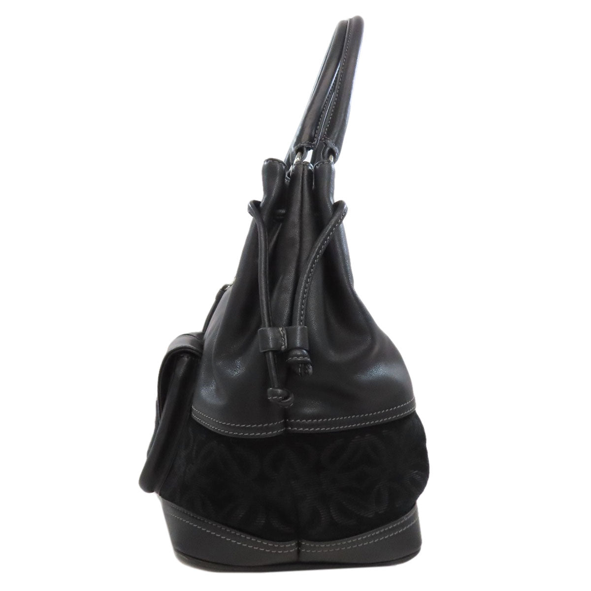 LOEWE ロエベ ロゴ ハンドバッグ レザー レディース 中古
