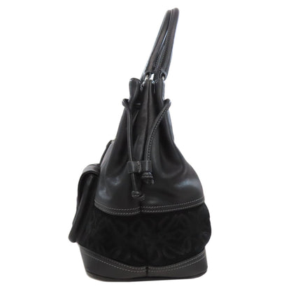 LOEWE ロエベ ロゴ ハンドバッグ レザー レディース 中古