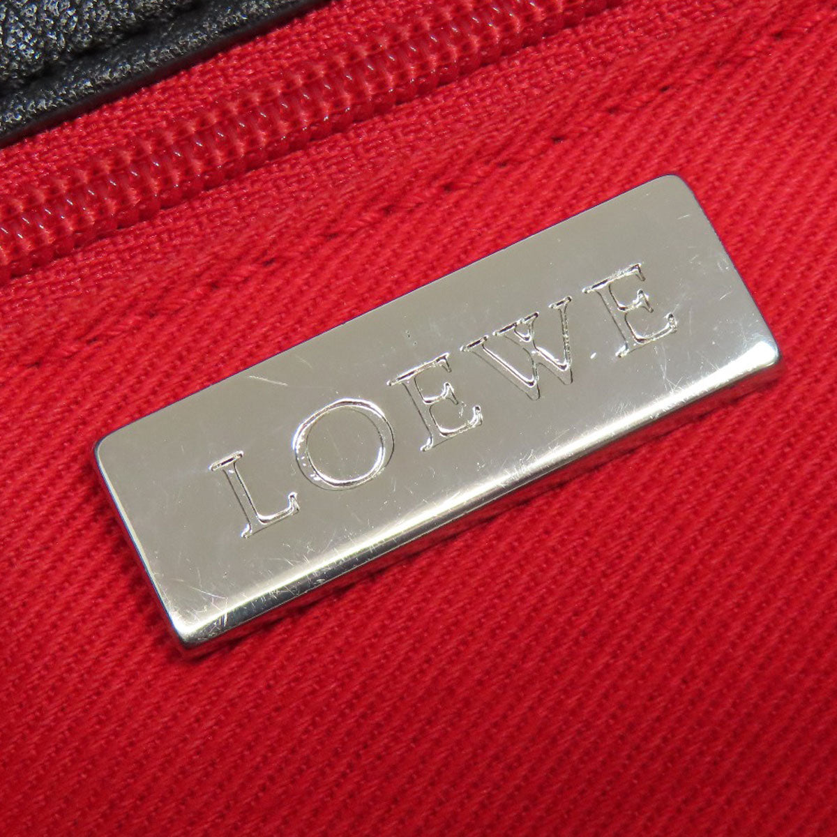 LOEWE ロエベ ロゴ ハンドバッグ レザー レディース 中古