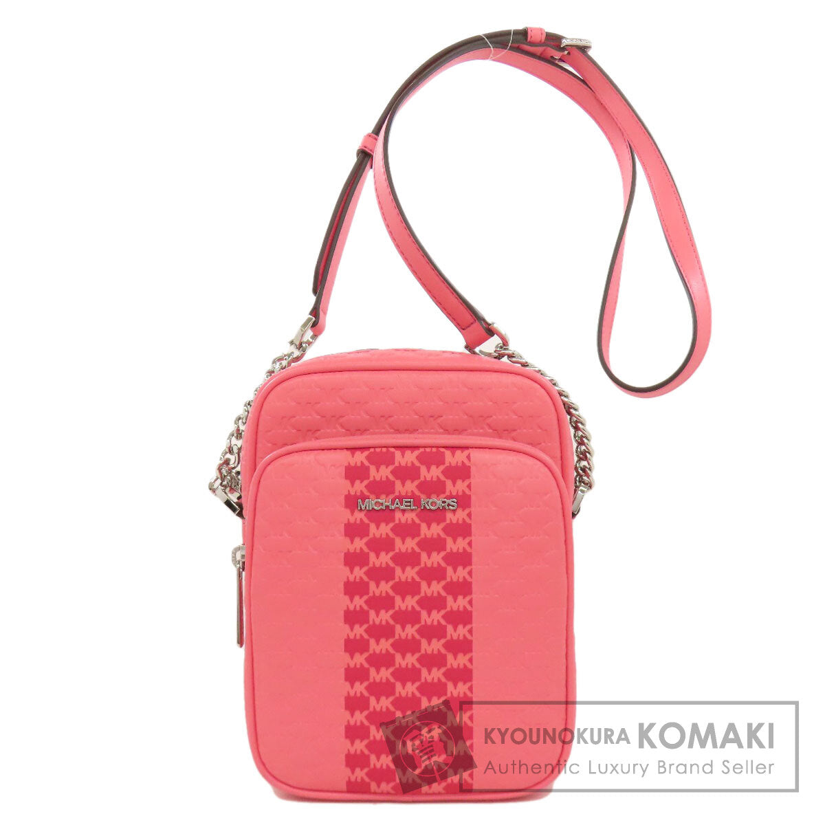 Michael Kors マイケルコース ロングショルダー MKシグネチャー ショルダーバッグ レザー レディース 中古