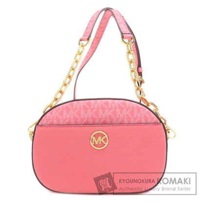 Michael Kors マイケルコース MKシグネチャー　チェーンショルダー ショルダーバッグ レザー レディース 中古
