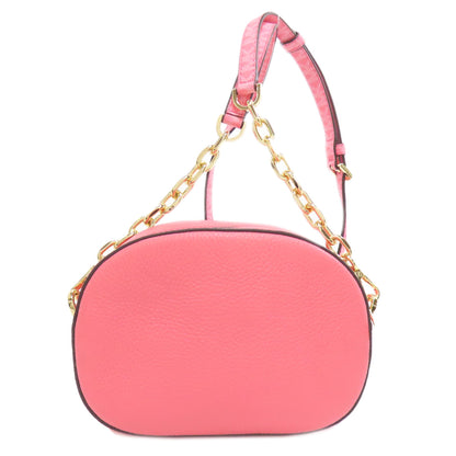 Michael Kors マイケルコース MKシグネチャー　チェーンショルダー ショルダーバッグ レザー レディース 中古