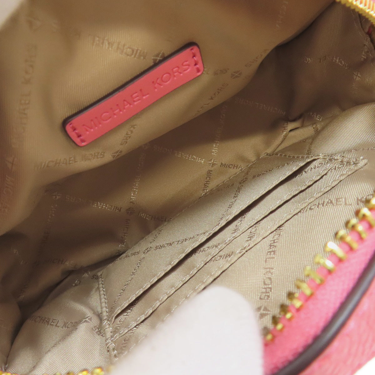 Michael Kors マイケルコース MKシグネチャー　チェーンショルダー ショルダーバッグ レザー レディース 中古