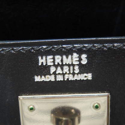 HERMES エルメス ケリー32 外縫い シルバー金具 ハンドバッグ ボックスカーフ レディース 中古