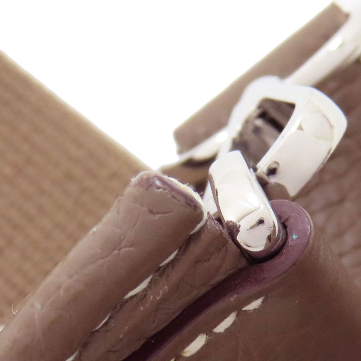 HERMES エルメス エブリン 3 PM エトープ シルバー金具 ショルダーバッグ トリヨン レディース 中古