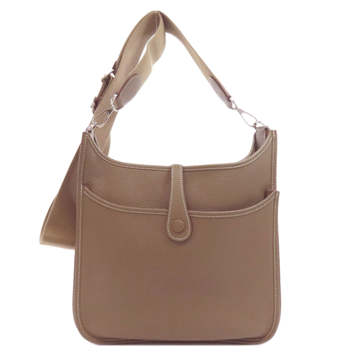 HERMES エルメス エブリン 3 PM エトープ シルバー金具 ショルダーバッグ トリヨン レディース 中古