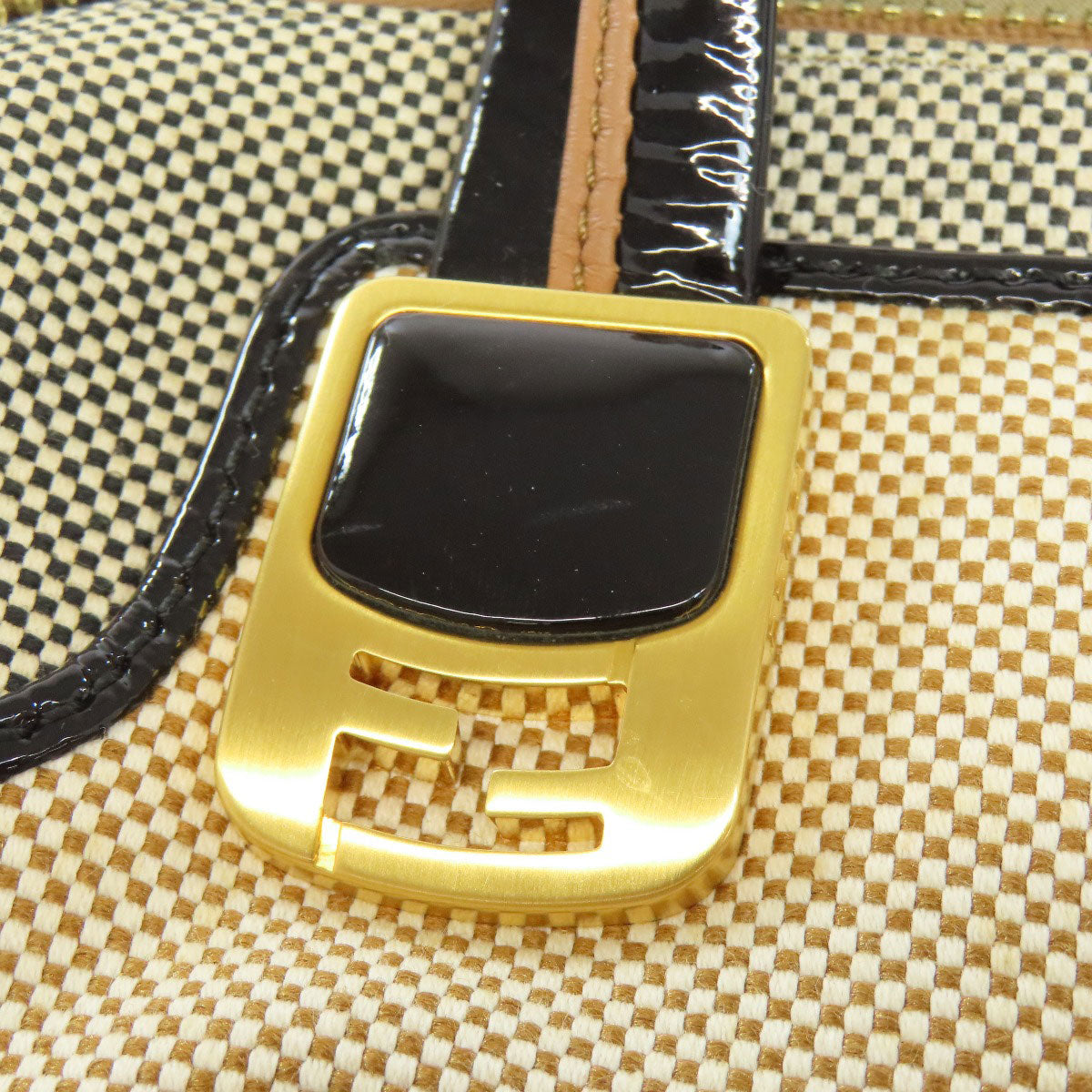 FENDI フェンディ 2WAY ハンドバッグ キャンバス レディース 中古