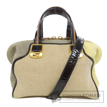 FENDI フェンディ 2WAY ハンドバッグ キャンバス レディース 中古
