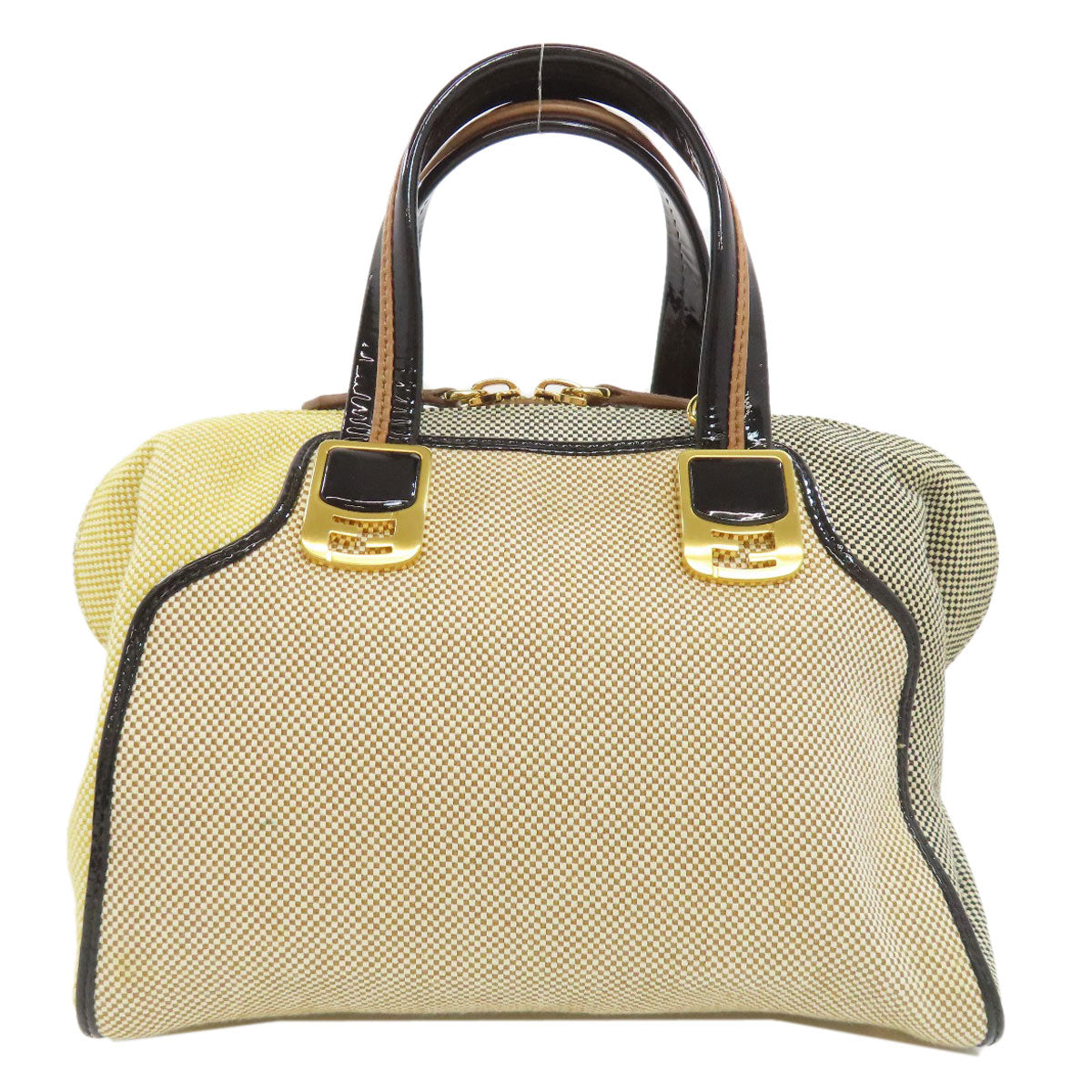 FENDI フェンディ 2WAY ハンドバッグ キャンバス レディース 中古