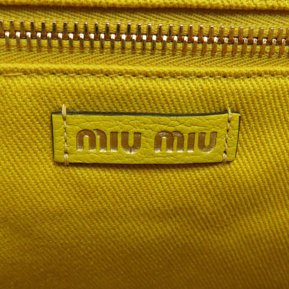 MIUMIU ミュウミュウ ストライプ 2WAY トートバッグ キャンバス レディース 中古