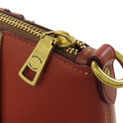 COACH コーチ F79364 エリス サッチェル シグネチャー 2WAY ハンドバッグ PVC レディース 中古