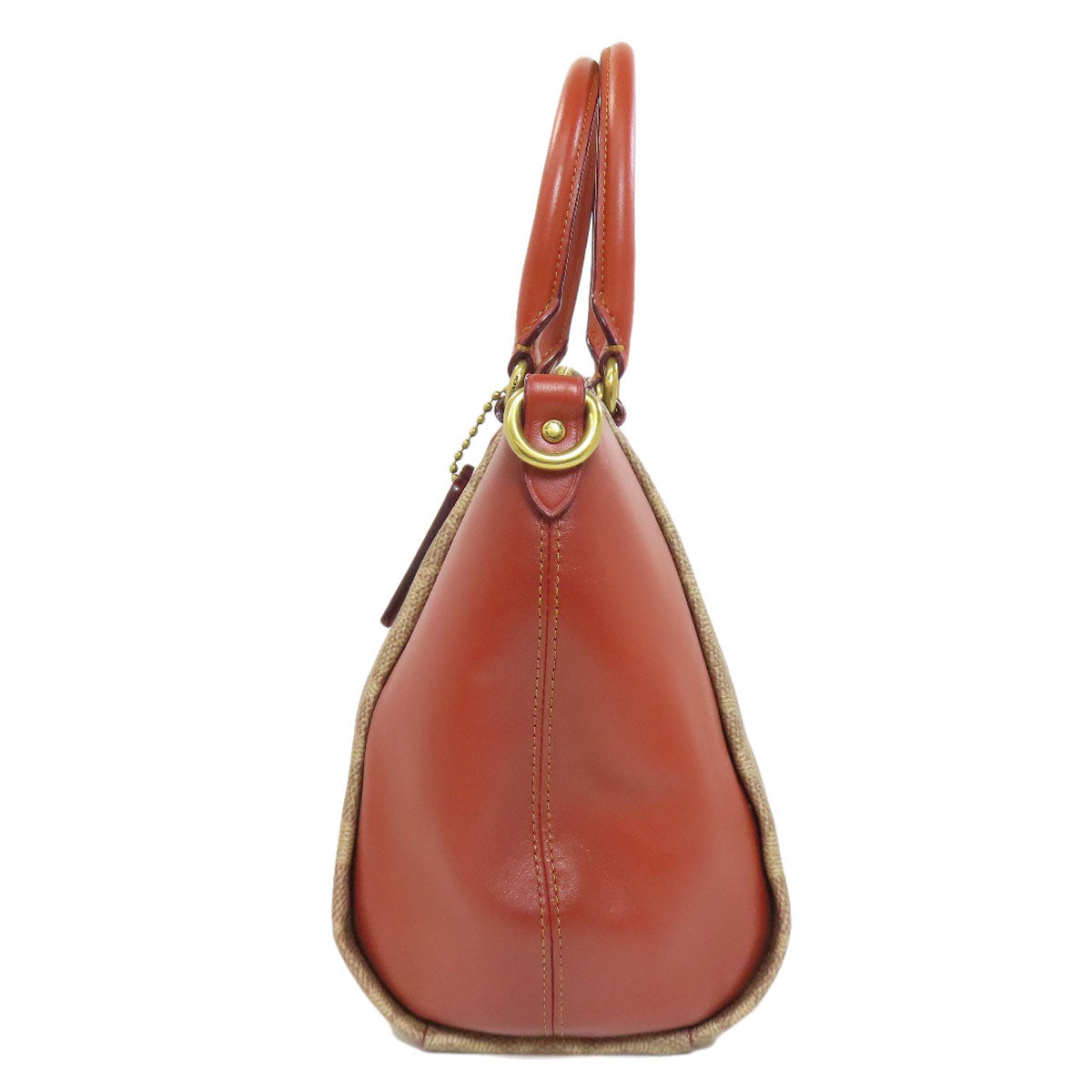 COACH コーチ F79364 エリス サッチェル シグネチャー 2WAY ハンドバッグ PVC レディース 中古