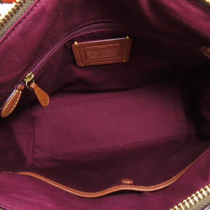 COACH コーチ F79364 エリス サッチェル シグネチャー 2WAY ハンドバッグ PVC レディース 中古