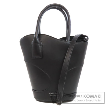 Salvatore Ferragamo サルヴァトーレフェラガモ カットアウト 2WAY ハンドバッグ カーフ レディース 中古