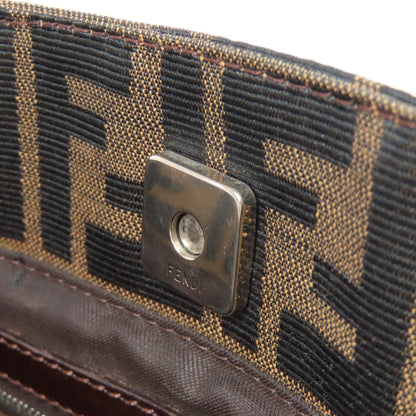 FENDI フェンディ ズッカ柄 ハンドバッグ キャンバス レディース 中古