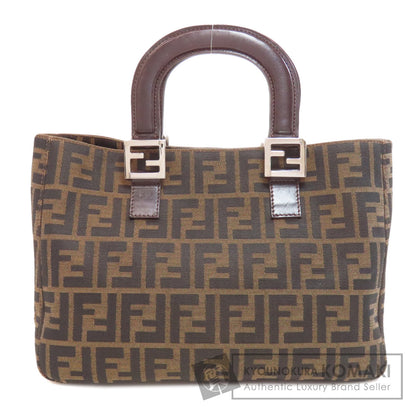 FENDI フェンディ ズッカ柄 ハンドバッグ キャンバス レディース 中古
