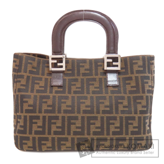 FENDI フェンディ ズッカ柄 ハンドバッグ キャンバス レディース 中古