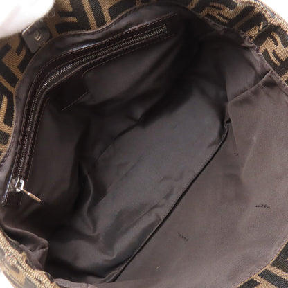 FENDI フェンディ ズッカ柄 ハンドバッグ キャンバス レディース 中古