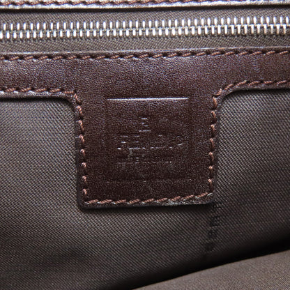 FENDI フェンディ ズッカ柄 ハンドバッグ キャンバス レディース 中古