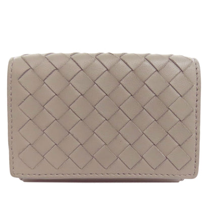 BOTTEGA VENETA ボッテガヴェネタ コンパクトウォレット イントレチャート 二つ折り財布（小銭入れあり） カーフ レディース 中古
