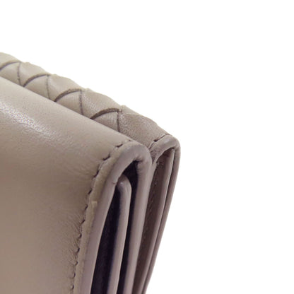 BOTTEGA VENETA ボッテガヴェネタ コンパクトウォレット イントレチャート 二つ折り財布（小銭入れあり） カーフ レディース 中古