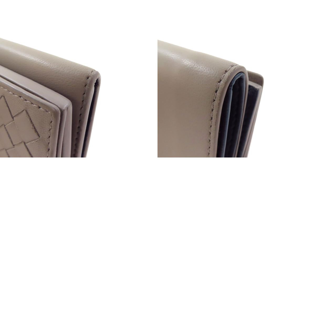 BOTTEGA VENETA ボッテガヴェネタ コンパクトウォレット イントレチャート 二つ折り財布（小銭入れあり） カーフ レディース 中古