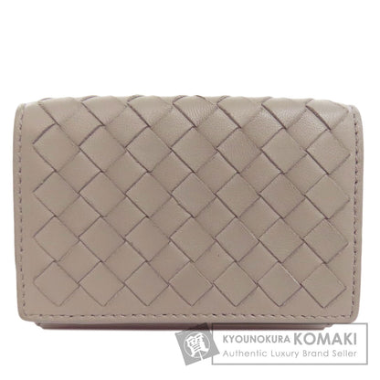 BOTTEGA VENETA ボッテガヴェネタ コンパクトウォレット イントレチャート 二つ折り財布（小銭入れあり） カーフ レディース 中古