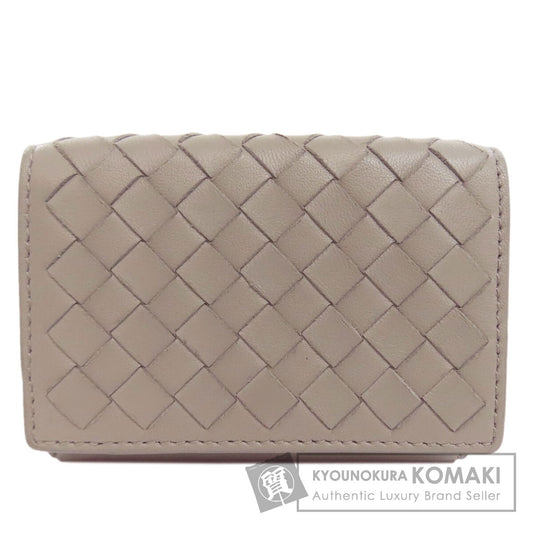 BOTTEGA VENETA ボッテガヴェネタ コンパクトウォレット イントレチャート 二つ折り財布（小銭入れあり） カーフ レディース 中古