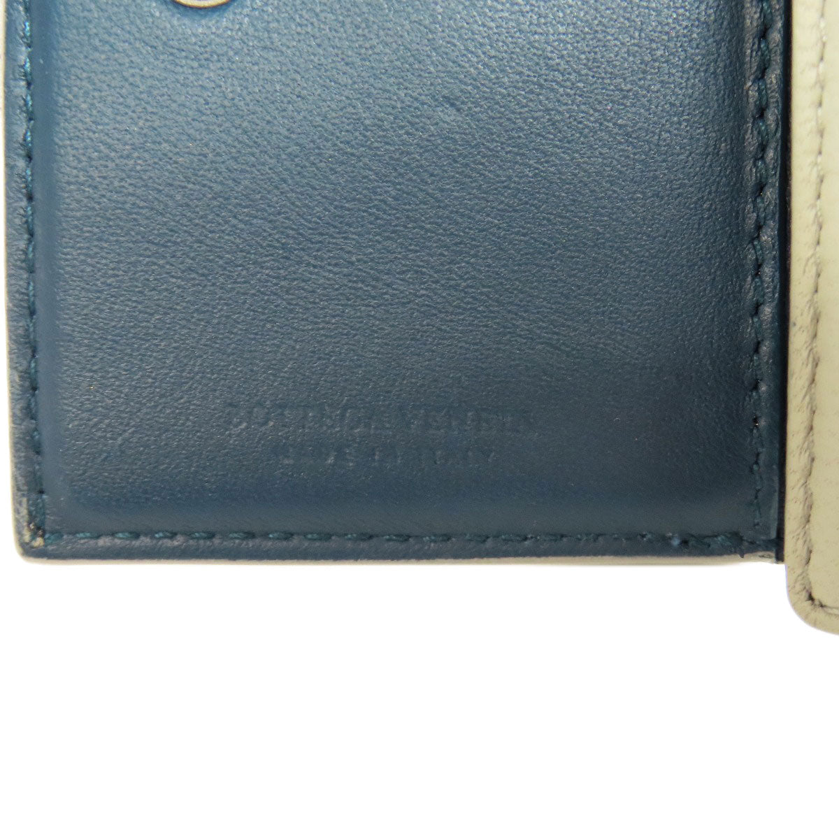 BOTTEGA VENETA ボッテガヴェネタ コンパクトウォレット イントレチャート 二つ折り財布（小銭入れあり） カーフ レディース 中古