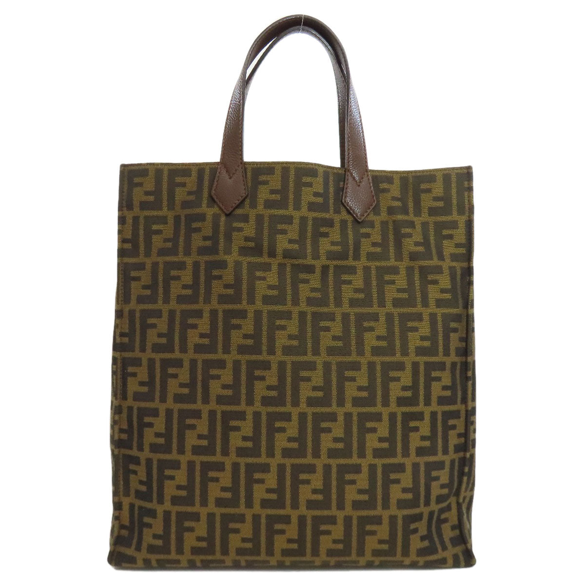 FENDI フェンディ ズッカ柄 トートバッグ キャンバス レディース 中古