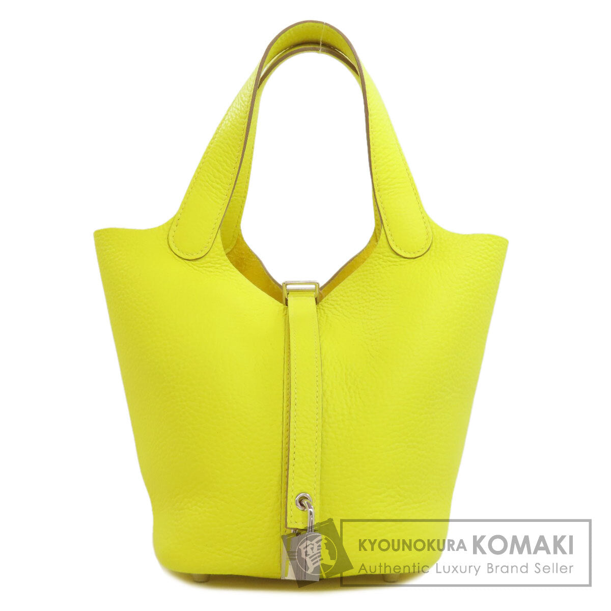 HERMES エルメス ピコタンロックPM シルバー金具 ハンドバッグ トリヨン レディース 中古