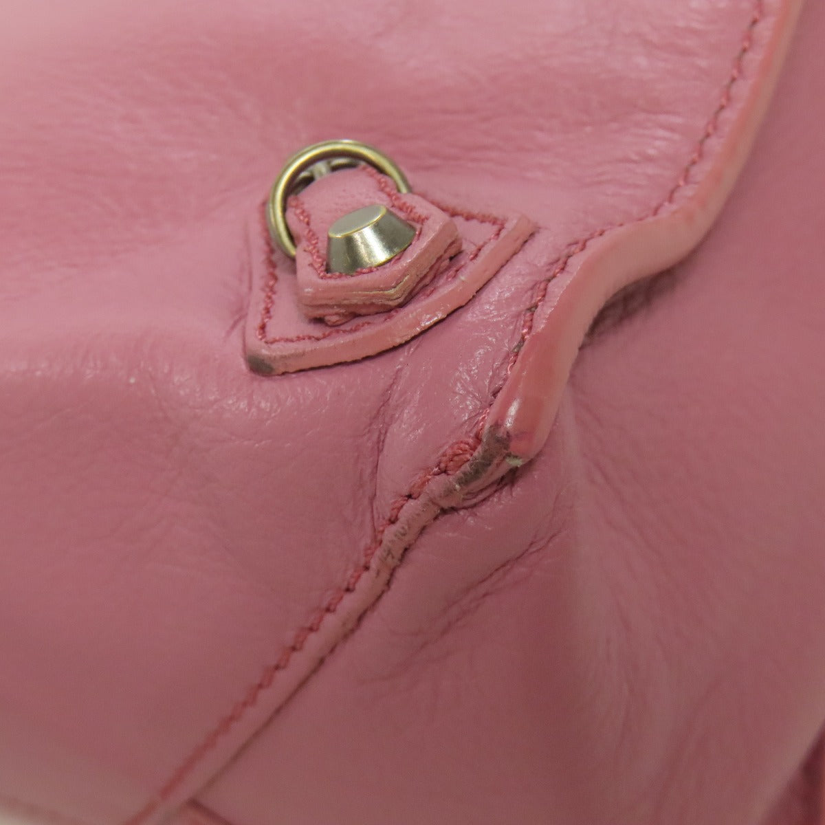 BALENCIAGA バレンシアガ 305572 ペーパーバッグ ミニ 2WAY ハンドバッグ カーフ レディース 中古