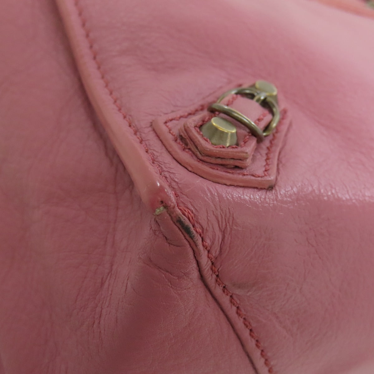 BALENCIAGA バレンシアガ 305572 ペーパーバッグ ミニ 2WAY ハンドバッグ カーフ レディース 中古