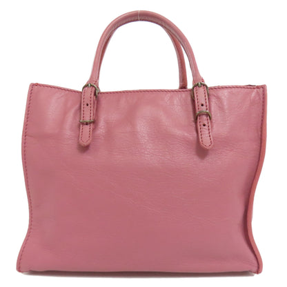 BALENCIAGA バレンシアガ 305572 ペーパーバッグ ミニ 2WAY ハンドバッグ カーフ レディース 中古
