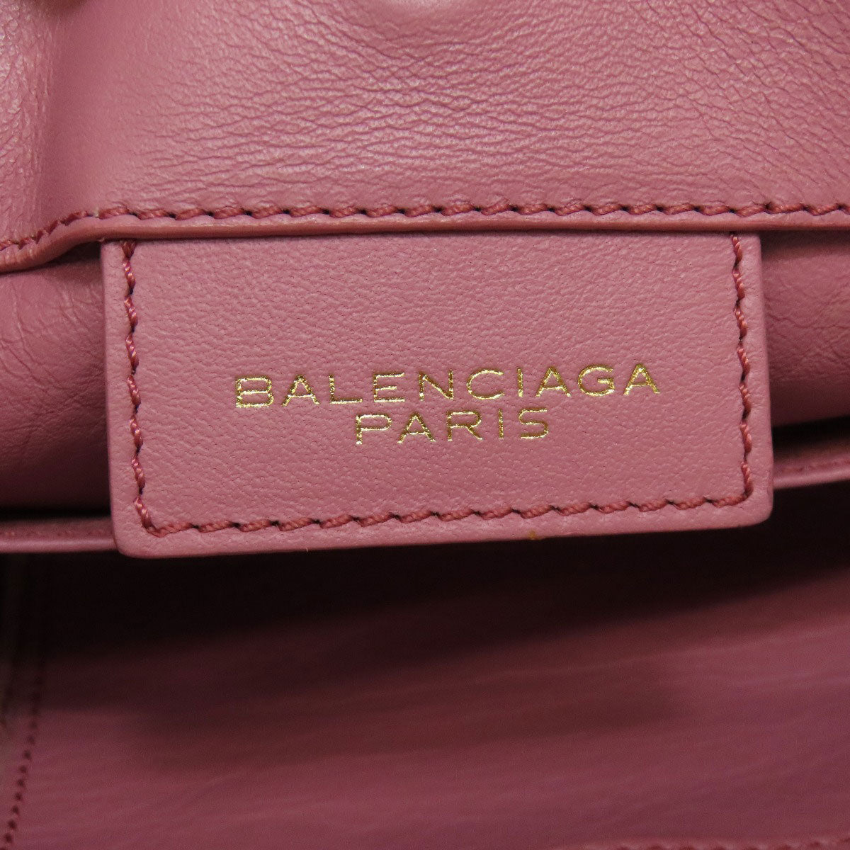 BALENCIAGA バレンシアガ 305572 ペーパーバッグ ミニ 2WAY ハンドバッグ カーフ レディース 中古