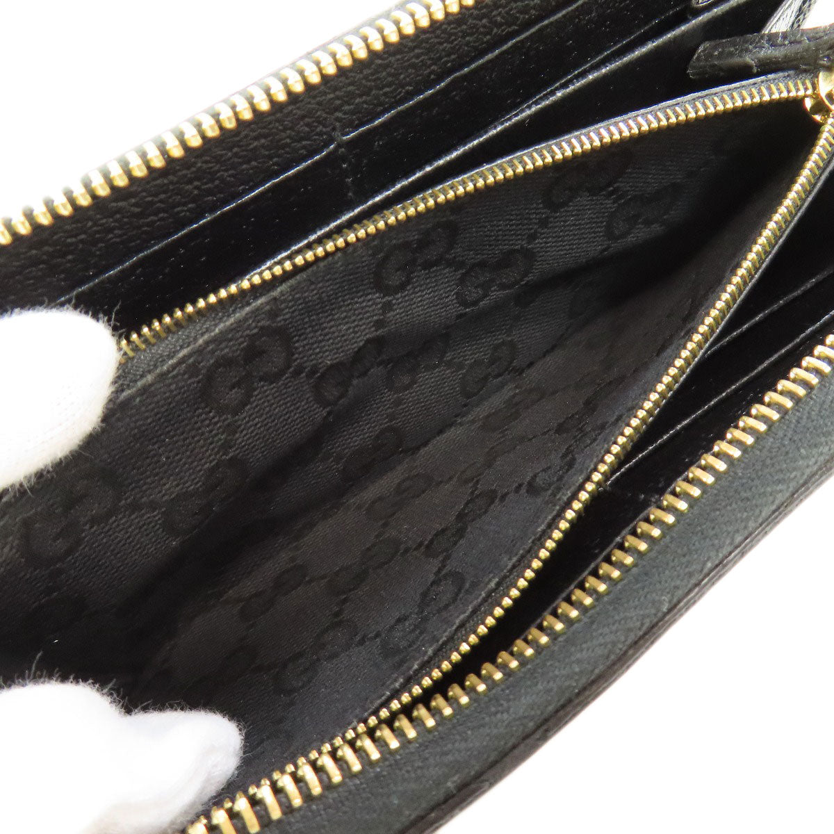 GUCCI グッチ 700484 ラウンドファスナー ホースビット 長財布（小銭入れあり） レザー レディース 中古