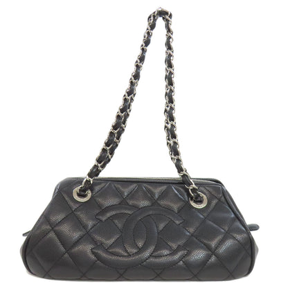 CHANEL シャネル マトラッセ シルバー金具 トートバッグ グレインド カーフスキン レディース 中古