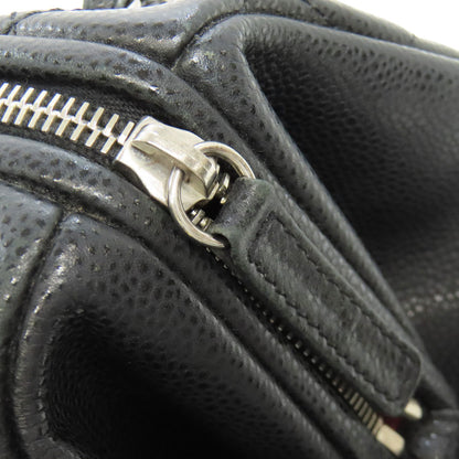 CHANEL シャネル マトラッセ シルバー金具 トートバッグ グレインド カーフスキン レディース 中古