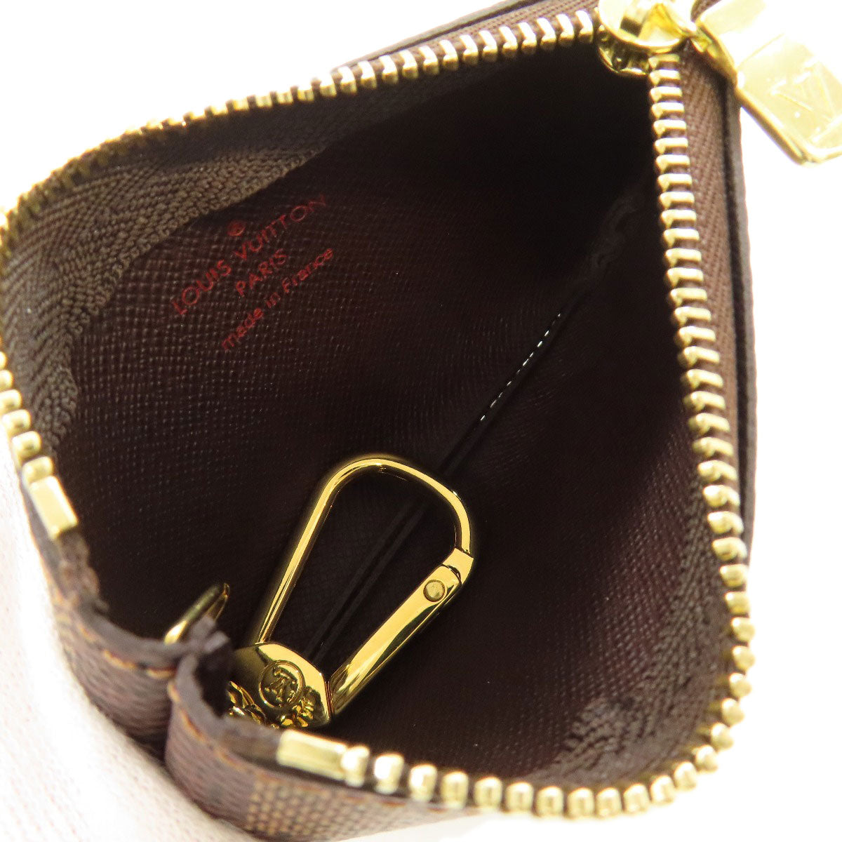 LOUIS VUITTON ルイヴィトン N62658 ポシェット・クレ コインケース ダミエキャンバス レディース 中古