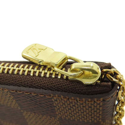 LOUIS VUITTON ルイヴィトン N62658 ポシェット・クレ コインケース ダミエキャンバス レディース 中古