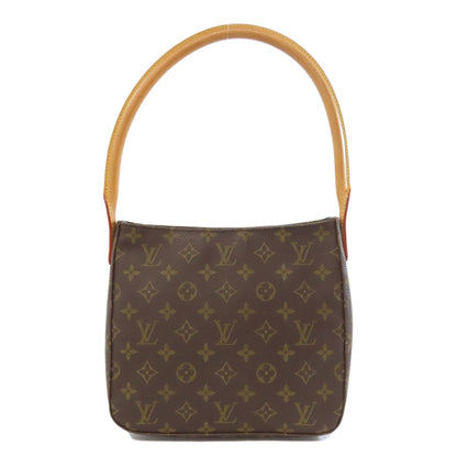 LOUIS VUITTON ルイヴィトン M51146 ルーピングMM ショルダーバッグ モノグラムキャンバス レディース 中古