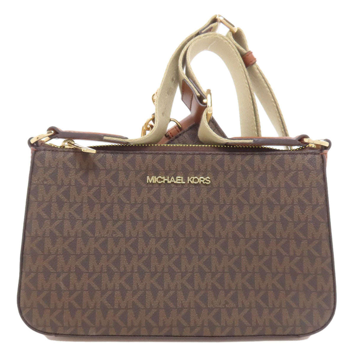 Michael Kors マイケルコース MKシグネチャー ショルダーバッグ PVC レディース 中古