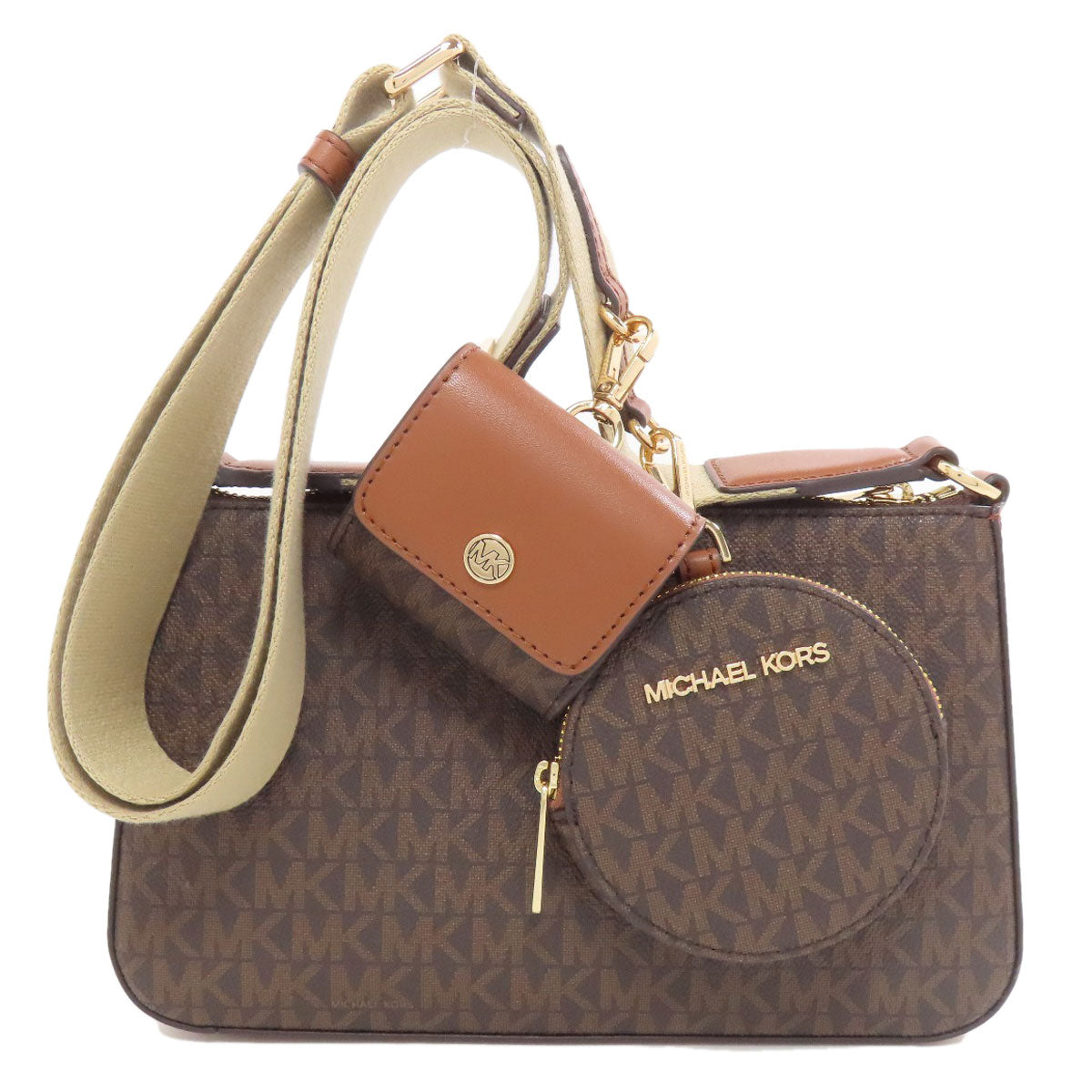 Michael Kors マイケルコース MKシグネチャー ショルダーバッグ PVC レディース 中古