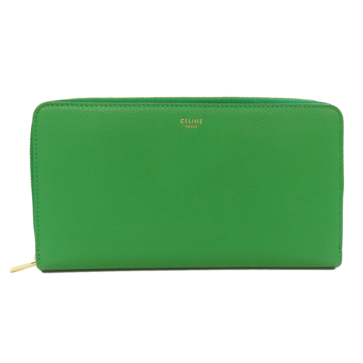 CELINE セリーヌ ロゴ 長財布（小銭入れあり） レザー レディース 中古