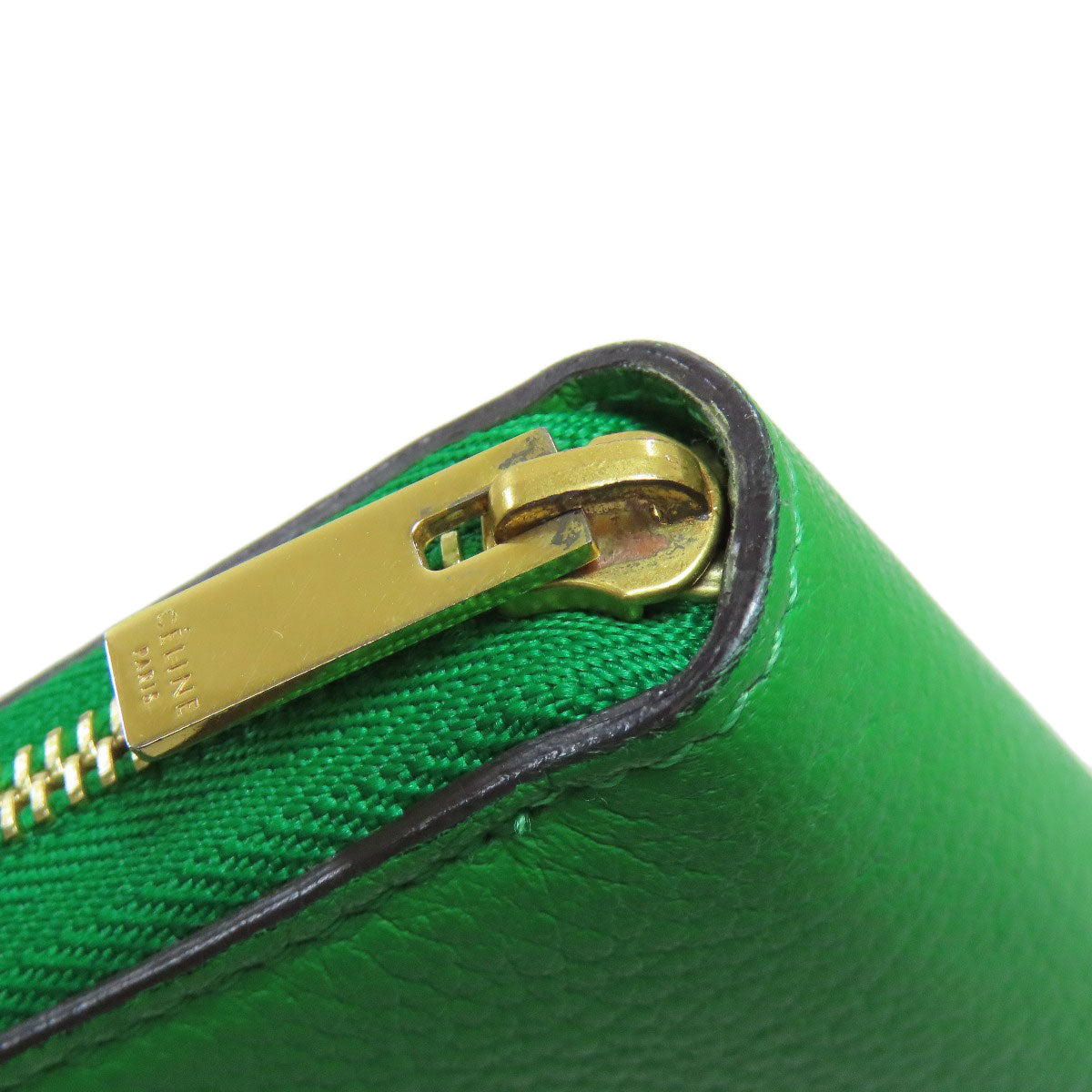 CELINE セリーヌ ロゴ 長財布（小銭入れあり） レザー レディース 中古