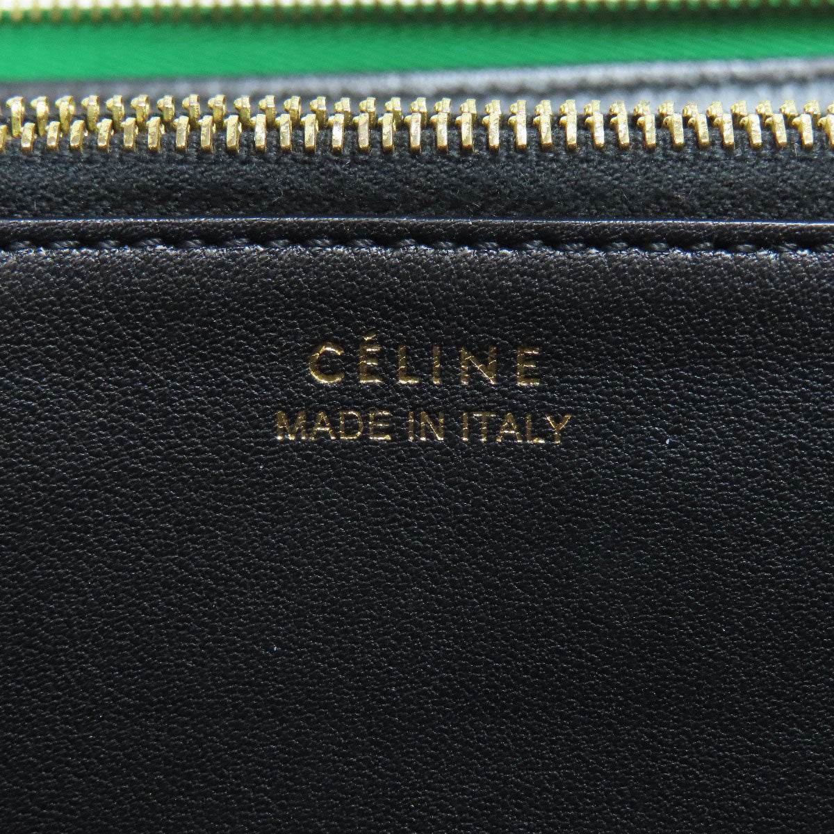 CELINE セリーヌ ロゴ 長財布（小銭入れあり） レザー レディース 中古